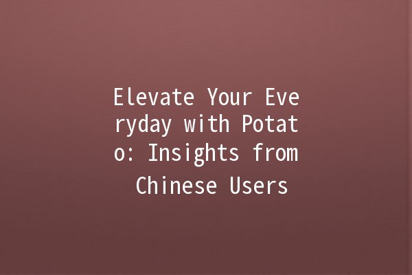 Elevate Your Everyday with Potato: Insights from Chinese Users 🥔✨