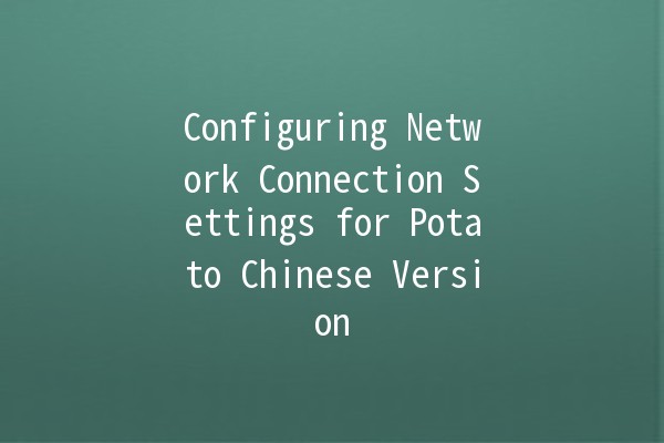 Configuring Network Connection Settings for Potato Chinese Version 🚀🌐