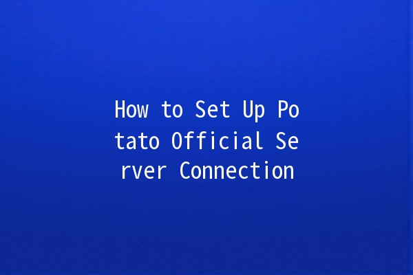 How to Set Up Potato Official Server Connection 🌐🛠️