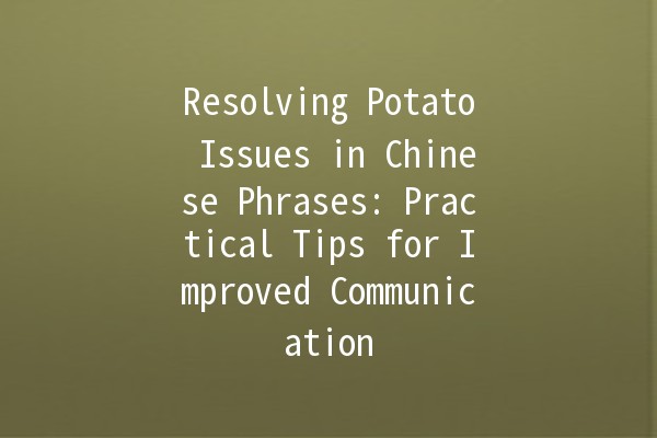 Resolving Potato Issues in Chinese Phrases: Practical Tips for Improved Communication 🥔✨