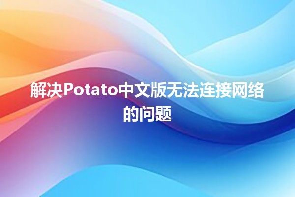 解决Potato中文版无法连接网络的问题🛠️