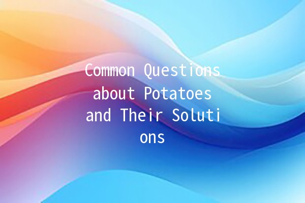 Common Questions about Potatoes and Their Solutions 🥔✨