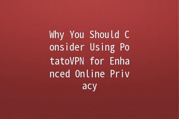 Why You Should Consider Using PotatoVPN for Enhanced Online Privacy 🥔🔒