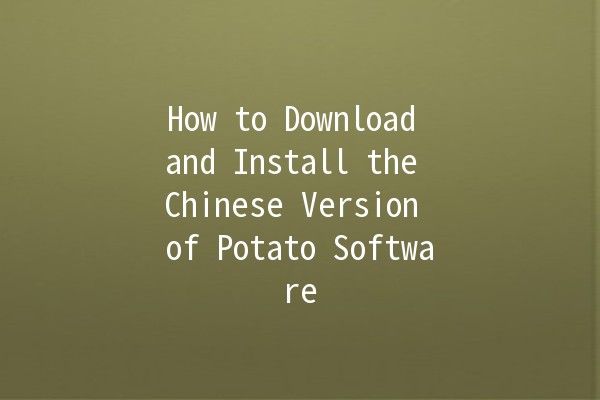 How to Download and Install the Chinese Version of Potato Software 🍟📥