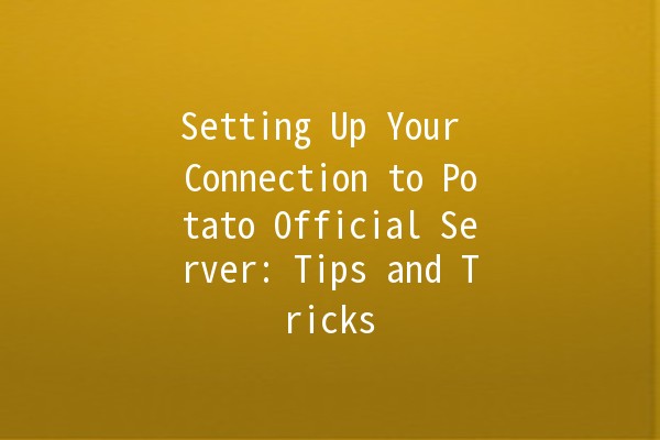 Setting Up Your Connection to Potato Official Server: Tips and Tricks 🌍💻