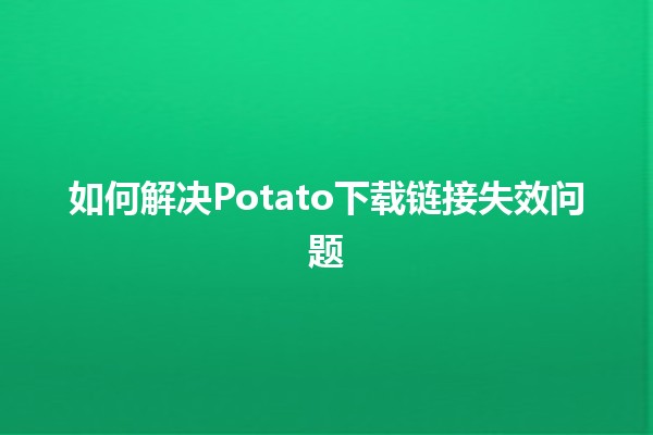 如何解决Potato下载链接失效问题🔧🚀