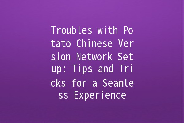 Troubles with Potato Chinese Version Network Setup: Tips and Tricks for a Seamless Experience 🥔💻