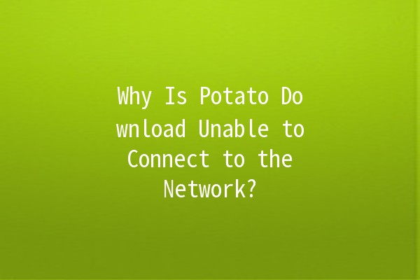 Why Is Potato Download Unable to Connect to the Network? 🌐🥔