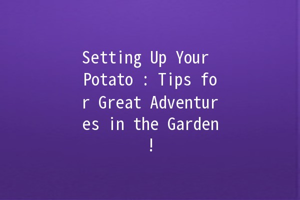 Setting Up Your Potato 🌱🥔: Tips for Great Adventures in the Garden!